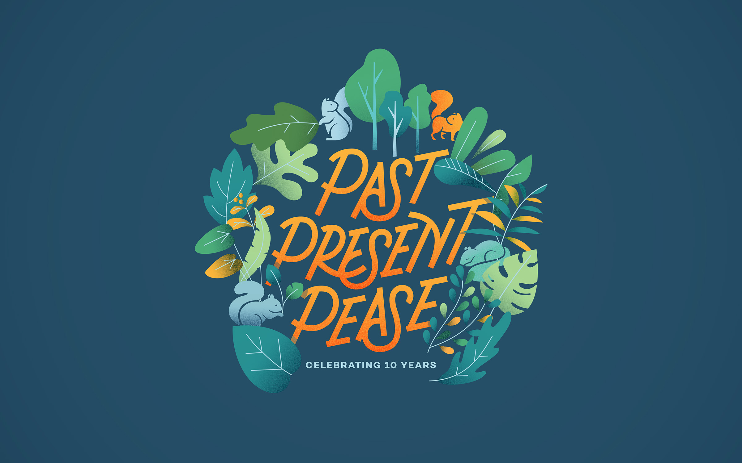 pease park celebrating 10 years illustration